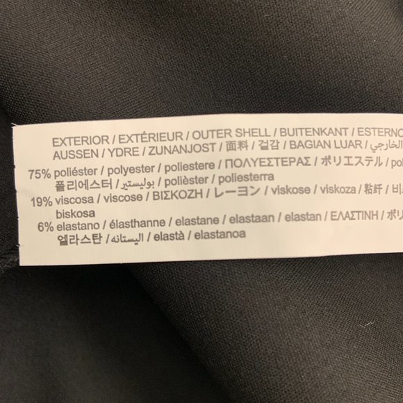 Zara Black Asymmetric Skort High Waist Side Zipper Size XS - Picture 16 of 16